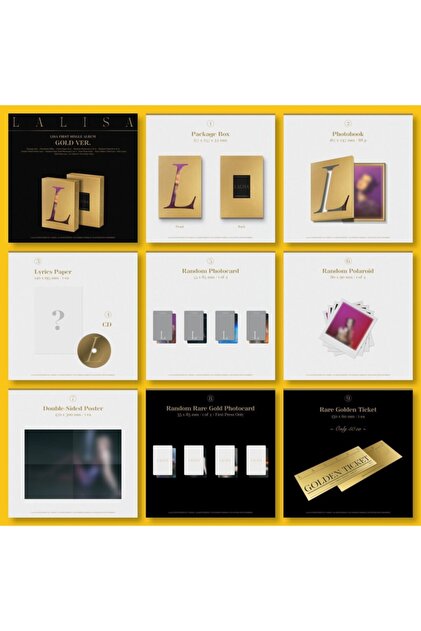 BLACK PINK Lisa Lalisa Albüm (gold Versiyon) - Fiyatı, Yorumları