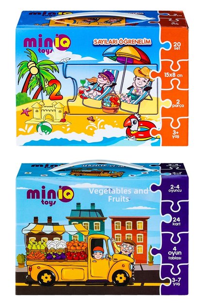 Let's Learn Numbers + Vegetables and Fruits Set of 2 Educational Puzzle