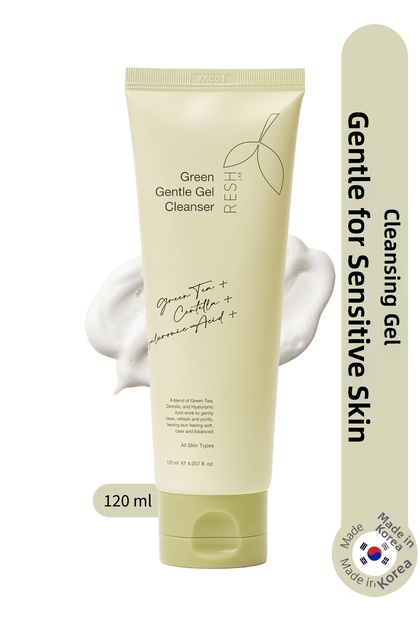 Green Gentle Gel Cleanser - Gentle Facial Cleansing Gel for Sensitive Skin