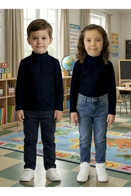 Children's Unisex Cotton Black Badi