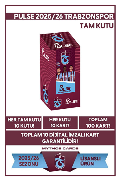 Trabzonspor - Pulse Futbolcu Kartları 2025/26 - Tam Kutu - Fiyatı