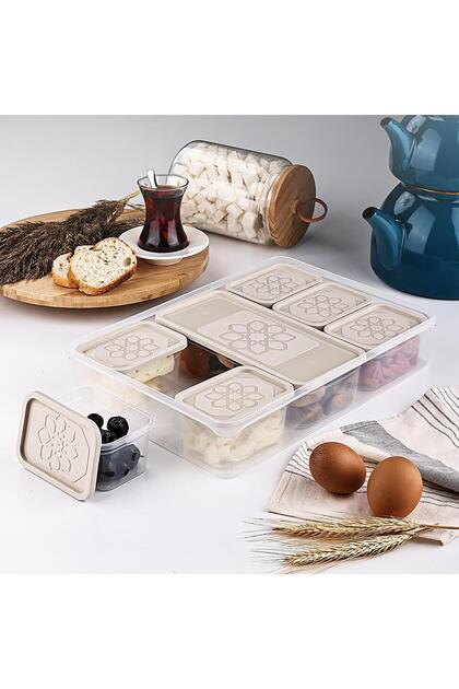 KOZART 8 Parça Piknik Kahvaltı Taze Gıda Saklama Kabı - Fiyatı