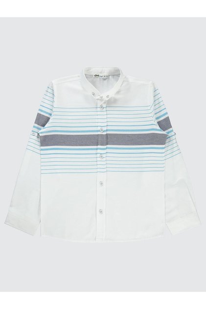 Striped Shirt for 10-13 Years Old - Gray