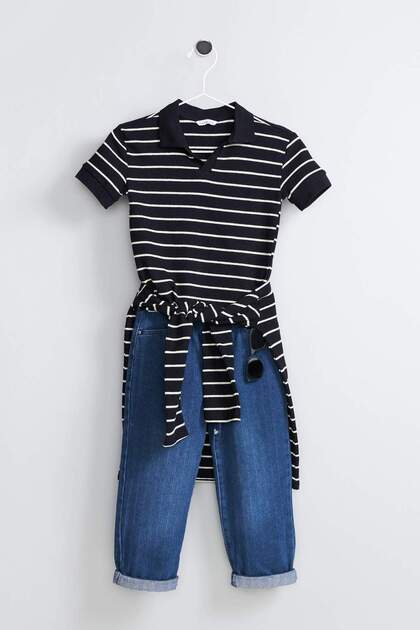 %100 Pamuk Düz Paça Jean Pantolon Erkek Bebek G6714A526SP
