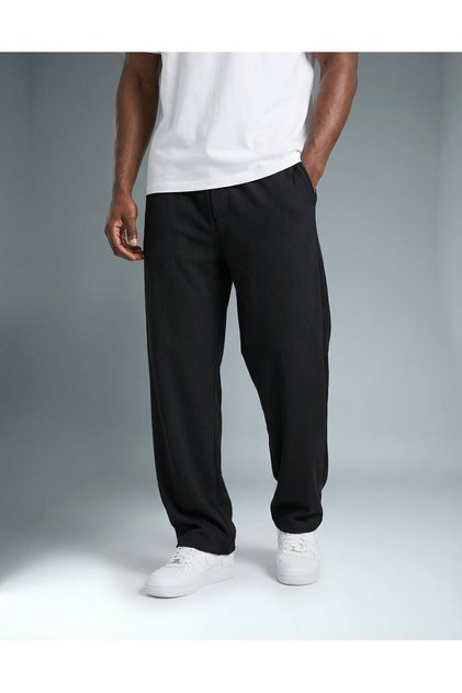 ERKEK FİTİLLİ BAGGY LASTİK BEL BOL PAÇA PANTALON K2026P