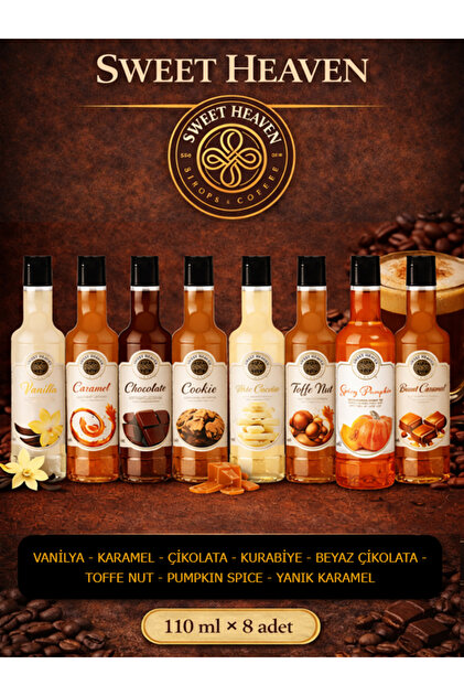 Sweet Blend vol.1-vol.6セットMIXED BY SPICY sweet heaven 8li Kahve Şurubu 8x110ml - 880ml - Fiyatı, Yorumları