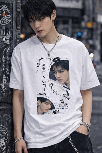 StrayKids ペンミ Tシャツ barsdepo SEUNGMIN Baskılı Tişört - SUPRIZ HEDIYELI | Premium