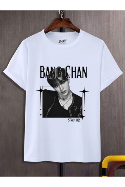 barsdepo Bang Chan Stray Kids Baskılı Tişört – SUPRIZ Hediyeli