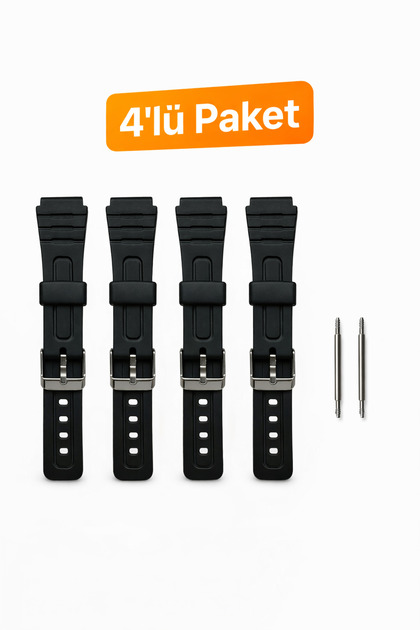 F-91w F-105w saatlere Uyumlu Metal Tokalı Saat Kordonu 18 mm