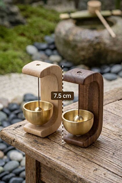 ZEZER atelier Ahşap Mıknatıslı Kapı Çanı – Meditasyon, Dükkan