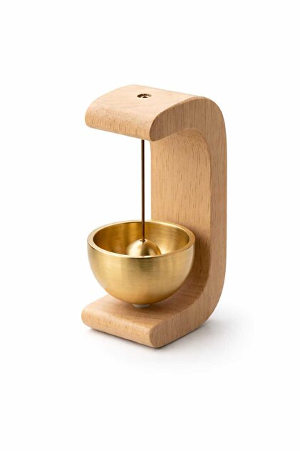 ZEZER atelier Ahşap Mıknatıslı Kapı Çanı – Meditasyon, Dükkan