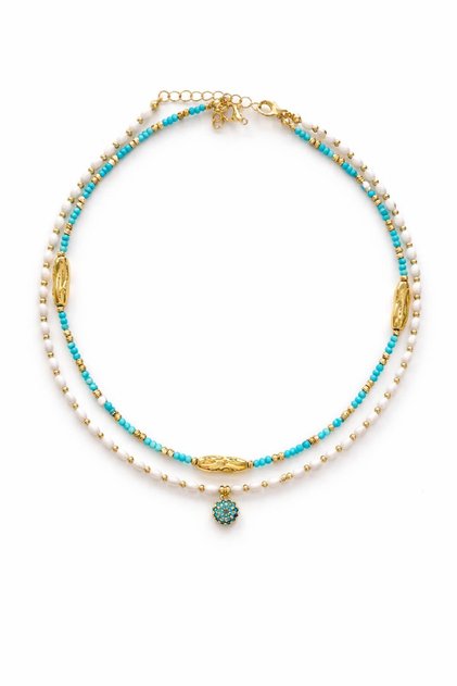 Eye-Nazar-Blue 2-Piece Necklace