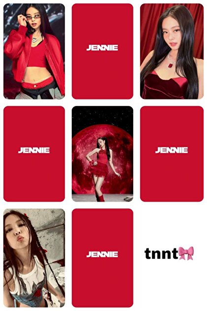 sevimliflower JENNİE BLACKPİNK 1 ADET FOTOKART PVC KAPLI 9*6 CM 7