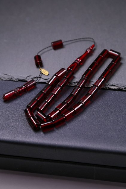Special Cherry Fire Amber Prayer Beads for Those Who Love Cut Gemstones