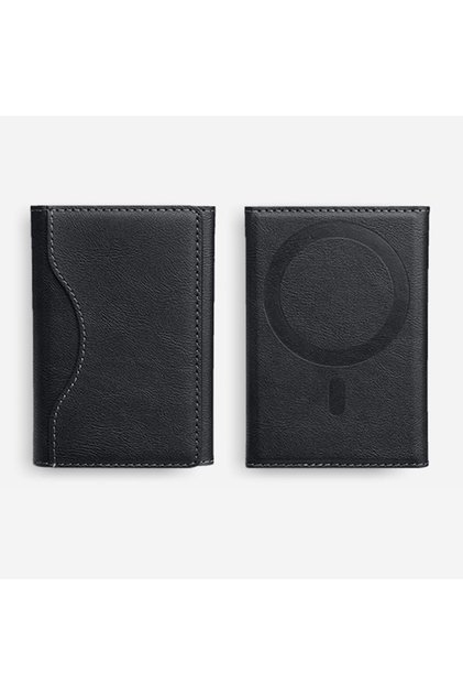 Magsafe Magnetic Foldable Stand Compatible with iPhone 17-17 Pro 17 Pro Max Leather Card Holder Wallet