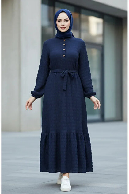 blue waffle dress Bellini Waffle Dress main image 1