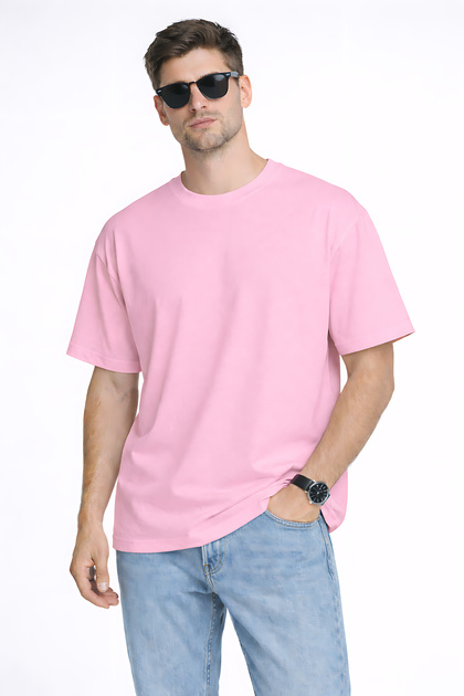 Basic Oversized Unisex T-Shirt – Pack of Cotton Crew Neck Casual Comfort Fit T-Shirts