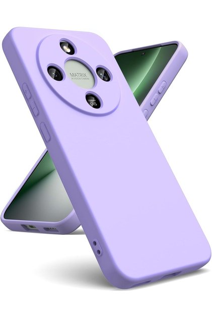 Honor Magic 8 Lite Case Launch Camera Protected Inside Velvet Soft Colorful Silicone Matte Suede Cover
