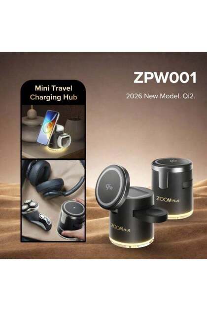 شاحن لاسلكي مغناطيسي ذكي متعدد الاستخدامات 4 في 1 ZPW001