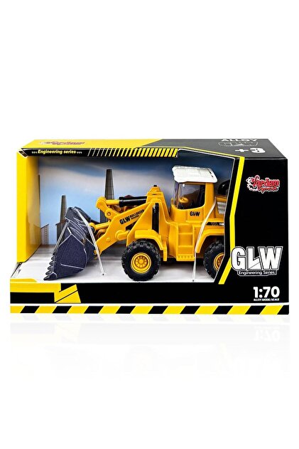 Toy Boxed Metal Construction Vehicle Dredger with Friction Feature