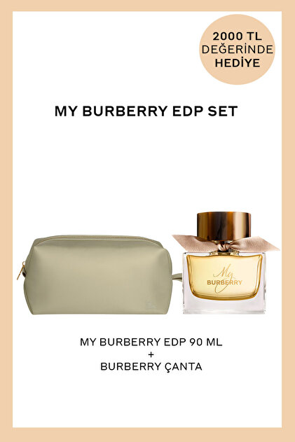 Burberry 80㎝　4点セット Burberry My EDP 90 ml Kadın Parfüm + Kadın Çanta Hediyeli Set