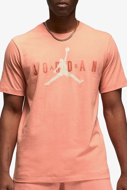 Jordan Air Wordmark Graphic Tshirt Orange Jordan Grafik Baskılı Tişört Turuncu
