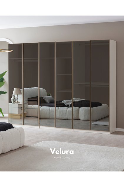 Valore 6 Cam Kapaklı Dolap & Gardırop - Full Cam