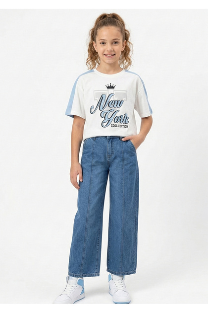 Girls Denim Pants, 11-12Y