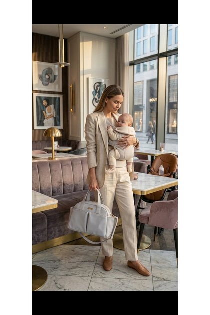 Baby Care Bag Leather Bags Laila Bebe Bakim Bag Si