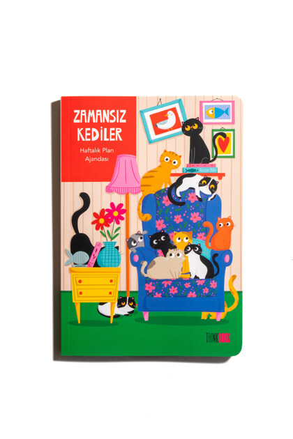 Zamansız Ajanda, Zamansız Kediler Ajandası Renkli Koltuk
