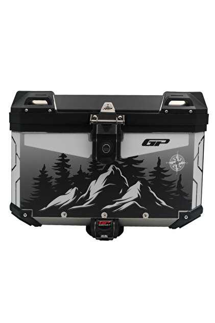 GP KOMPOZİT DSN05 Universal 57 lt Desenli Alüminyum Motosiklet