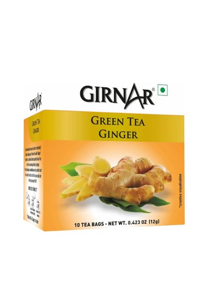 Detox Green Tea Bags with Fresh Ginger (12g)