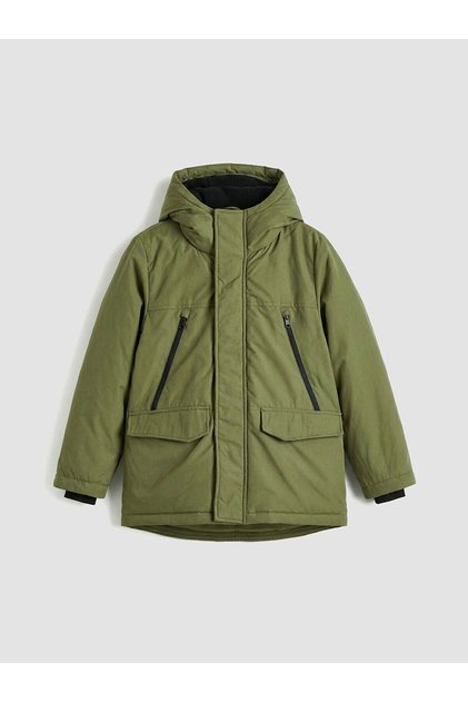 Green Boy's Puffer Coat