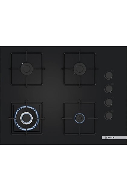 POH7C6P31O Serie 4 Gazlı Ocak Sert cam Siyah 67 cm