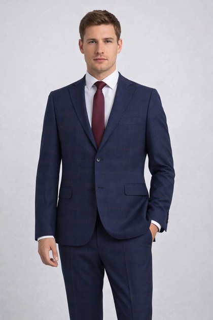 Erkek Regular Fit Klasik Takım Elbise – Premium Kumaş, Modern ve Şık Tasarım