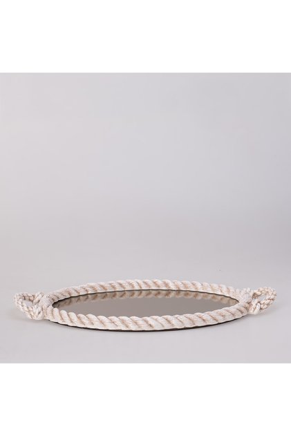 Rope Mirrored Tray İnci