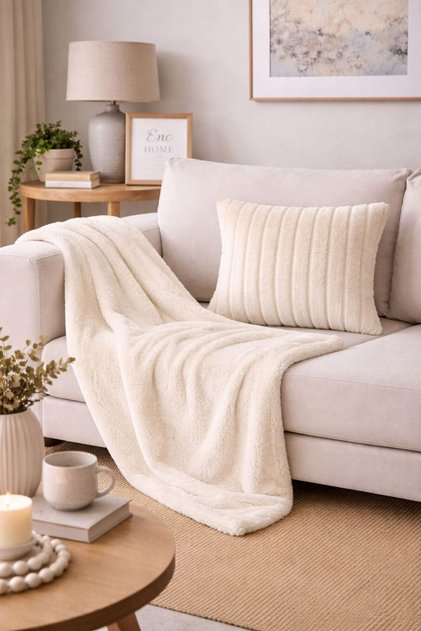 Sofa Shawl and Cushion Cover Sets