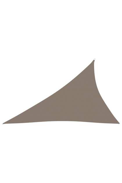 Parasolar, gri taupe, 3x4x5 m, țesătură oxford, triunghiular