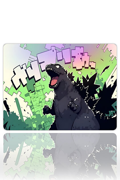 urzuva Kaiju Roar Gaming Oyuncu XXL Mouse Pad Kaydırmaz Dikişli