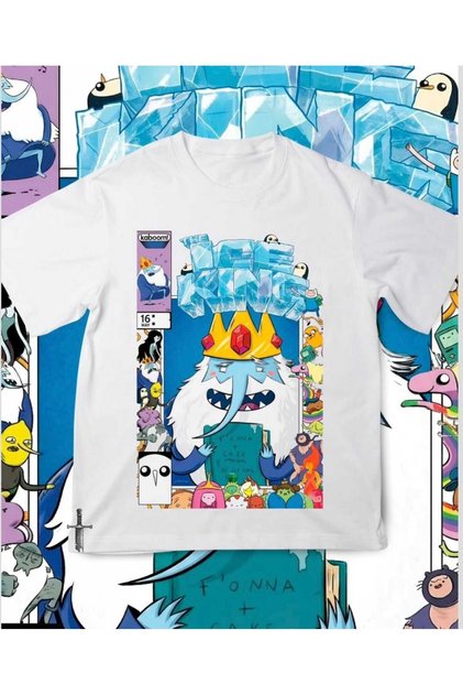 Adventure Time Series Printed Unisex Oversized T-Shirt