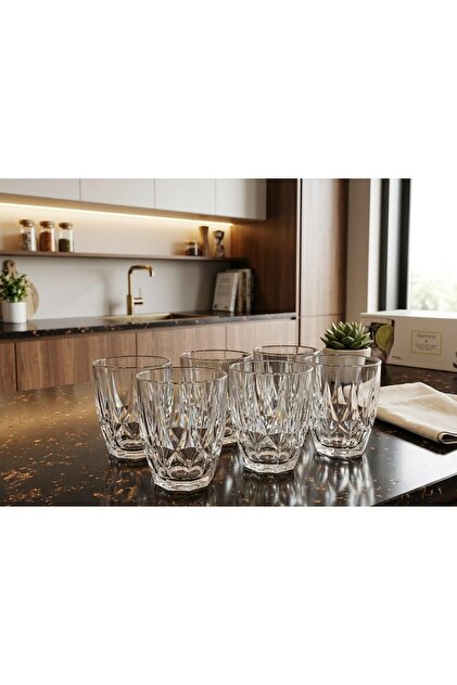 Set of 6 275 Cc Glass Water & Soft Drink Glasses