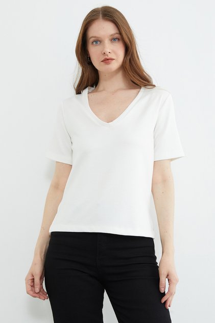 Basic V-Neck Modal T-Shirt