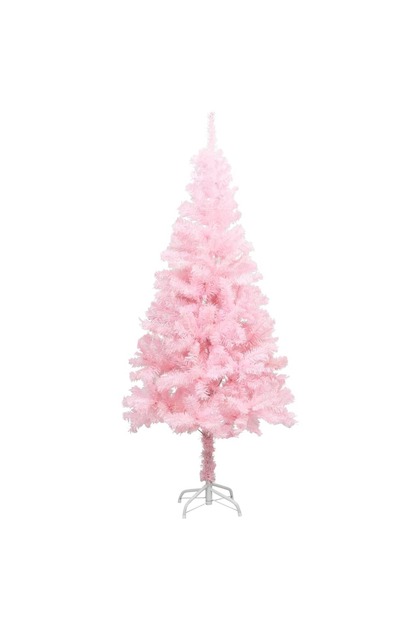 Pom de Crăciun artificial cu suport, roz, 180 cm, PVC
