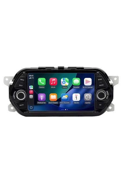 Fiat Egea Uyumlu Orijinal Görünüm 7inç 4/64 GB Piyano Black Kablosuz Car Play Dsp Multimedya Teyp
