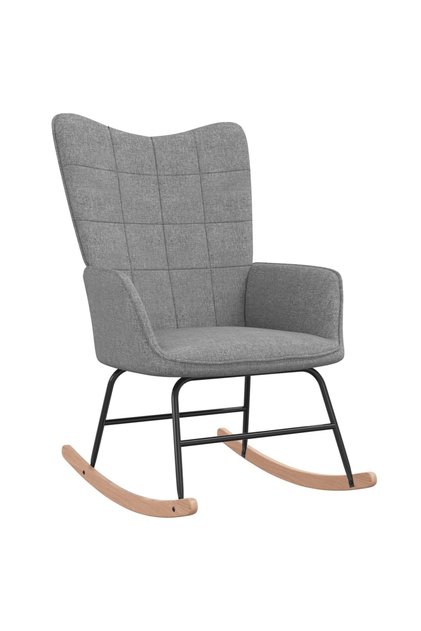 Scaun balansoar, gri deschis, material textil