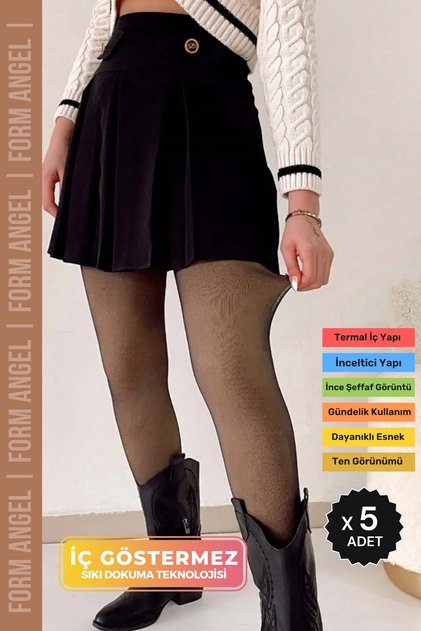 # Leggings, Socks, Corset-Effect, Comfortable, Stylish, Warm, Plush Inside, Thermal Skin-Looking Leggings, Socks