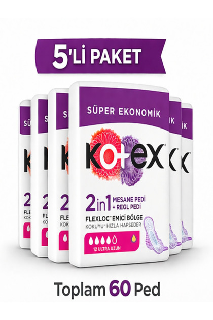 2in1 Regl+Mesane Pedi 12’li Ultra Uzun 5 Paket