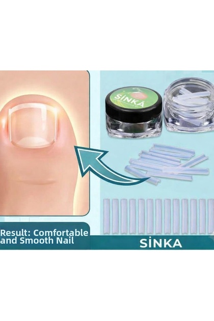 Pedicure Ingrown Nail Clip Plastic Apparatus 10 Pcs