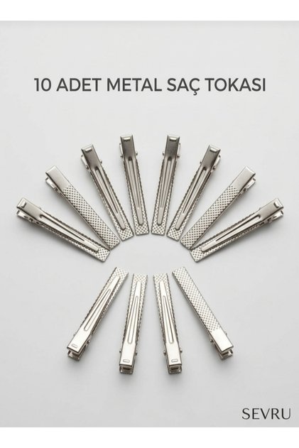Metal Iron Hair Clips - 6.5 cm Hairdresser Clips, Hairpins, Makeup Hair Holder 20 Pieces