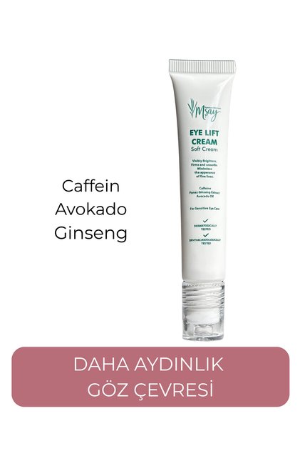 Caffeine, Avakado, Ginseng, Hibiscus , Yaşlanma & Kırışıklık & Morluk Karşıtı, Eye Lift Cream,